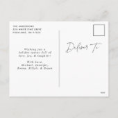 Modern Black Merry en Bright non-Photo Feestdagenkaart (Achterkant)