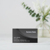 Modern Black Metal Mesh Life Coach Visitekaartje (Staand voorkant)