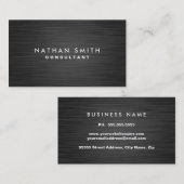 Modern Black Metal Professional-Visitekaartje Visitekaartje (Voorkant / Achterkant)