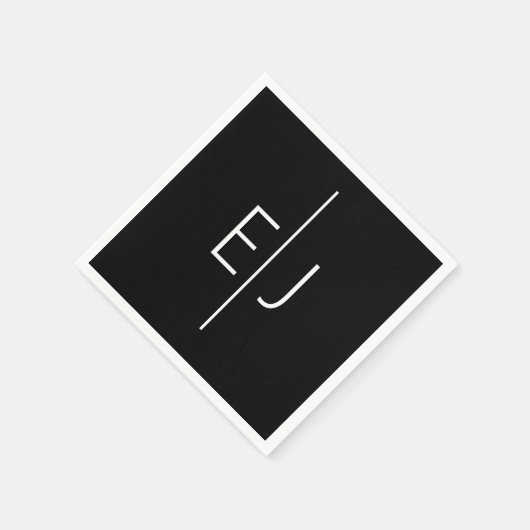 Modern Black Name Initials  Servet (Hoek)