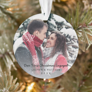 Modern Black, onze eerste kerstfoto Ornament