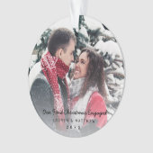 Modern Black, onze eerste kerstfoto Ornament (voorkant)