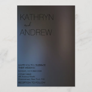 Modern Black Pearl Wedding Invitation Kaart