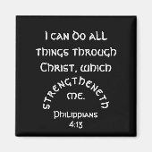 Modern Black Philippians 4 Bijbelse versie Magneet (Voorkant)