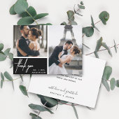 Modern Black Photo Collage Wedding