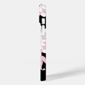 Modern Black Pink Flamingo Case-Mate iPhone Case (Achterkant / Links)