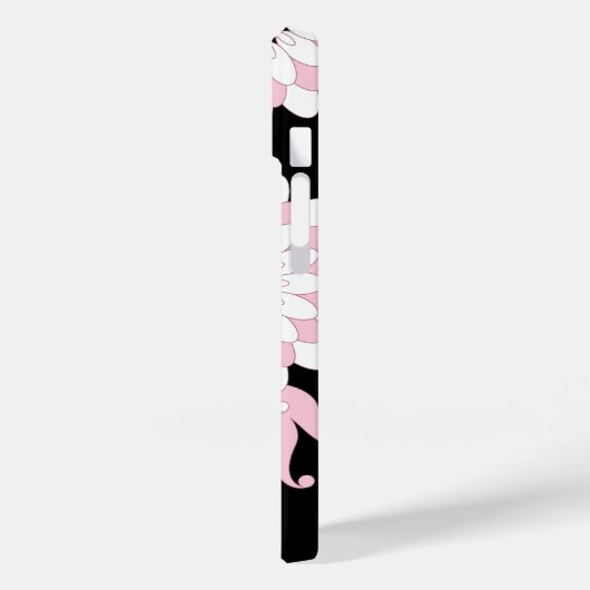 Modern Black Pink Flamingo Case-Mate iPhone Case (Achterkant / Links)