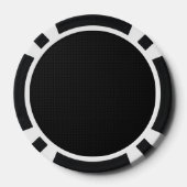 Modern Black Poker Chips (Achterkant)