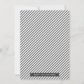 Modern Black Police Car Birthday Party Invitation Kaart (Achterkant)