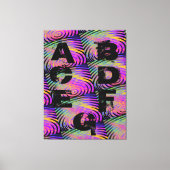 Modern - BLACK-PURPL-GREEN-Zeer Nice Canvas afdruk (Voorkant)