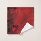 Modern Black & Red Abstract - donker mysterieus Bad Handdoek (Wasdoekje)