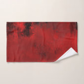 Modern Black & Red Abstract - donker mysterieus Bad Handdoek (Handdoek)