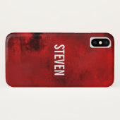 Modern Black & Red Abstract - donker mysterieus Case-Mate iPhone Case (Achterkant (horizontaal))