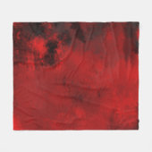 Modern Black & Red Abstract - donker mysterieus Fleece Deken (Voorkant (Horizontaal))