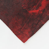 Modern Black & Red Abstract - donker mysterieus Fleece Deken (Hoek)