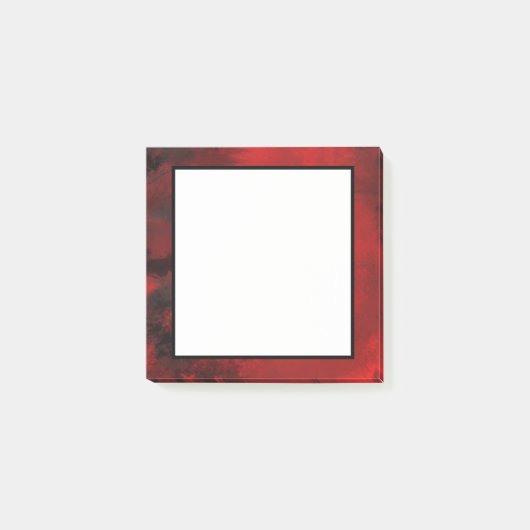 Modern Black & Red Abstract - donker mysterieus Post-it® Notes (Voorkant)