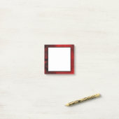 Modern Black & Red Abstract - donker mysterieus Post-it® Notes (Op bureau)