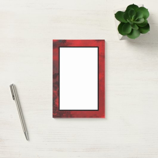 Modern Black & Red Abstract - donker mysterieus Post-it® Notes (Kantoor)