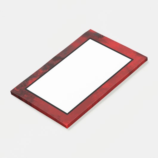 Modern Black & Red Abstract - donker mysterieus Post-it® Notes (Schuin)