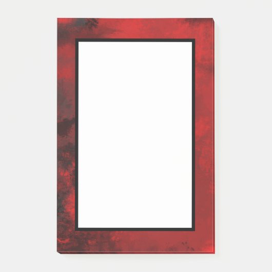 Modern Black & Red Abstract - donker mysterieus Post-it® Notes (Voorkant)