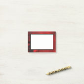 Modern Black & Red Abstract - donker mysterieus Post-it® Notes (Op bureau)