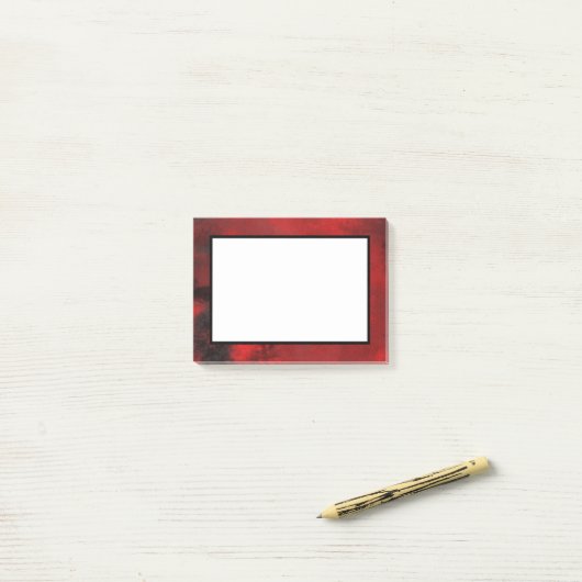 Modern Black & Red Abstract - donker mysterieus Post-it® Notes (Op bureau)