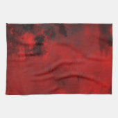 Modern Black & Red Abstract - donker mysterieus Theedoek (Horizontaal)