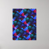 Modern-BLACK-RED-BLUE-PAARS-very Nice Canvas Afdruk (Voorkant)