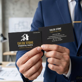 Modern Black Residential Painter & House Painting Visitekaartje