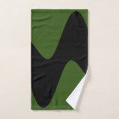 Modern Black River Forest groen Bad Handdoek (Handdoek)