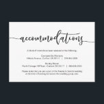 Modern Black romantic font, Accommododations, hote Informatiekaartje<br><div class="desc">Dit is het Moderne Manuscript,  de Kaart van de Bijlage van Accommodations. U kunt de doopvontkleuren veranderen,  en uw trouwdetails in de passende doopvont/het schrijven toevoegen. #TeeshaDerrick</div>
