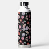 Modern Black Roze Garden Floral Waterfles (Links)