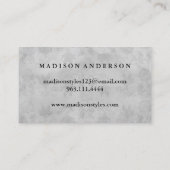 Modern Black Salon Gold Lips Makeup Artis Business Visitekaartje (Achterkant)