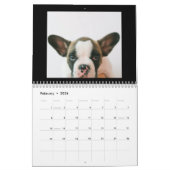 Modern Black Scrapbook Pet Photo Kalender (Feb 2026)