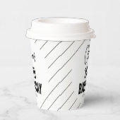 Modern Black Script 30e verjaardag Chic & Minimali Papieren Bekers (Rechts)