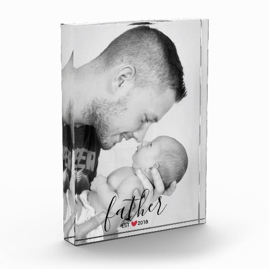 Modern Black Script Father Vast foto (Links)
