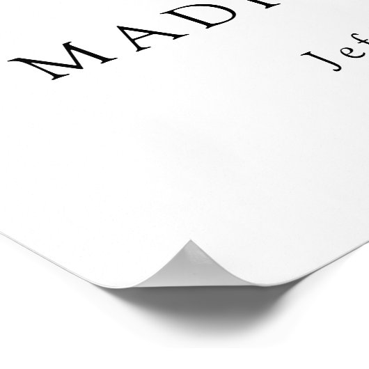 Modern Black Script Welcome Graduation Party Poster (Hoek)