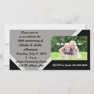 Modern Black Silver Jubileum Celebration