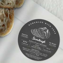 Modern Black Sourdough Zelfgemaakte Cottage Law La Ronde Sticker