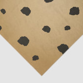 Modern Black Spot Goldenrod Gold Beige Tan Party Tissuepapier (Detail)
