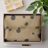 Modern Black Spot Goldenrod Gold Beige Tan Party Tissuepapier (Geschenk)