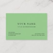 Modern Black Stippen en Green Bubble Speech with H Visitekaartje (Achterkant)