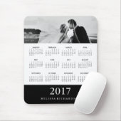 Modern Black Stripe 2017 Calendar and Photo Muismat (Met muis)