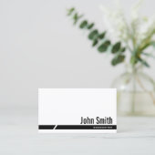 Modern Black Stripe Songwriter Visitekaartje (Staand voorkant)