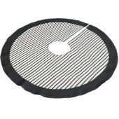 Modern Black Stripes Christmas Kerstboom Rok (Gekanteld)