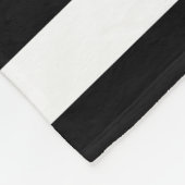 Modern Black Stripes FAUX Gold Glitz en naam Fleece Deken (Hoek)