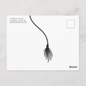 Modern Black Tassel Graduation Party Briefkaart (Achterkant)