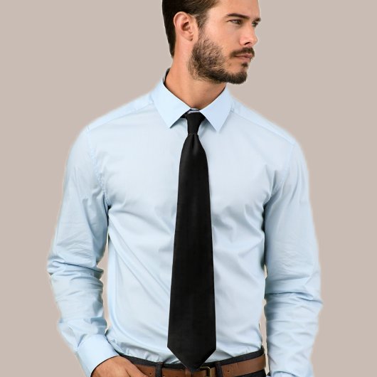 Modern Black Tie - Elegant and Simple Design Stropdas