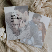 Modern Black Typografie | Faded-fotoweddenschap