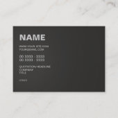 Modern Black Visitekaartje (Voorkant)